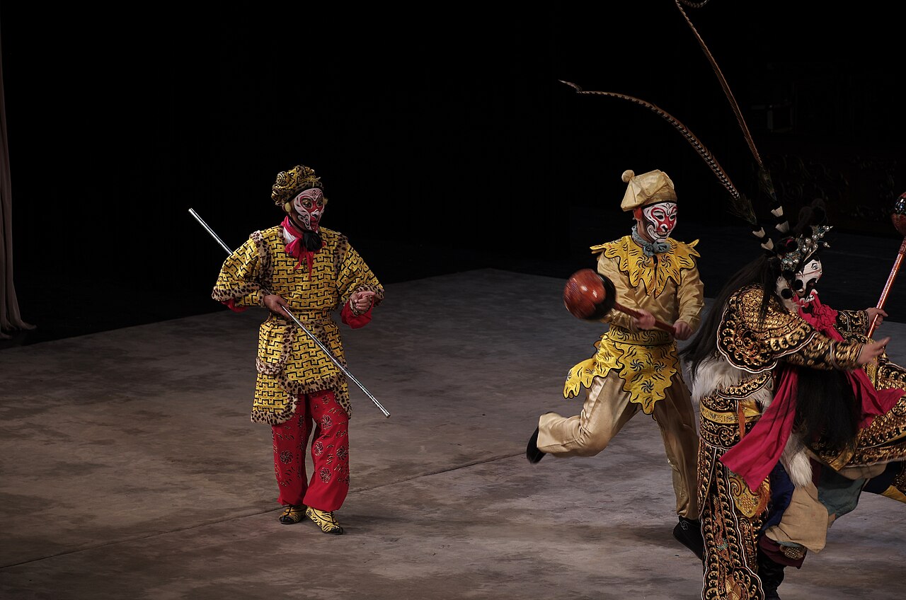 Peking opera performance of Havoc in Heaven — the Monkey King on stage